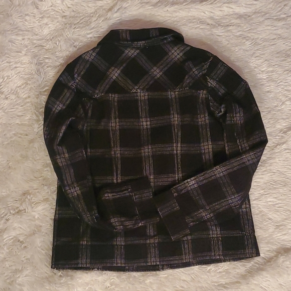long sleeve plaid zip up jacket - Picture 2 of 3